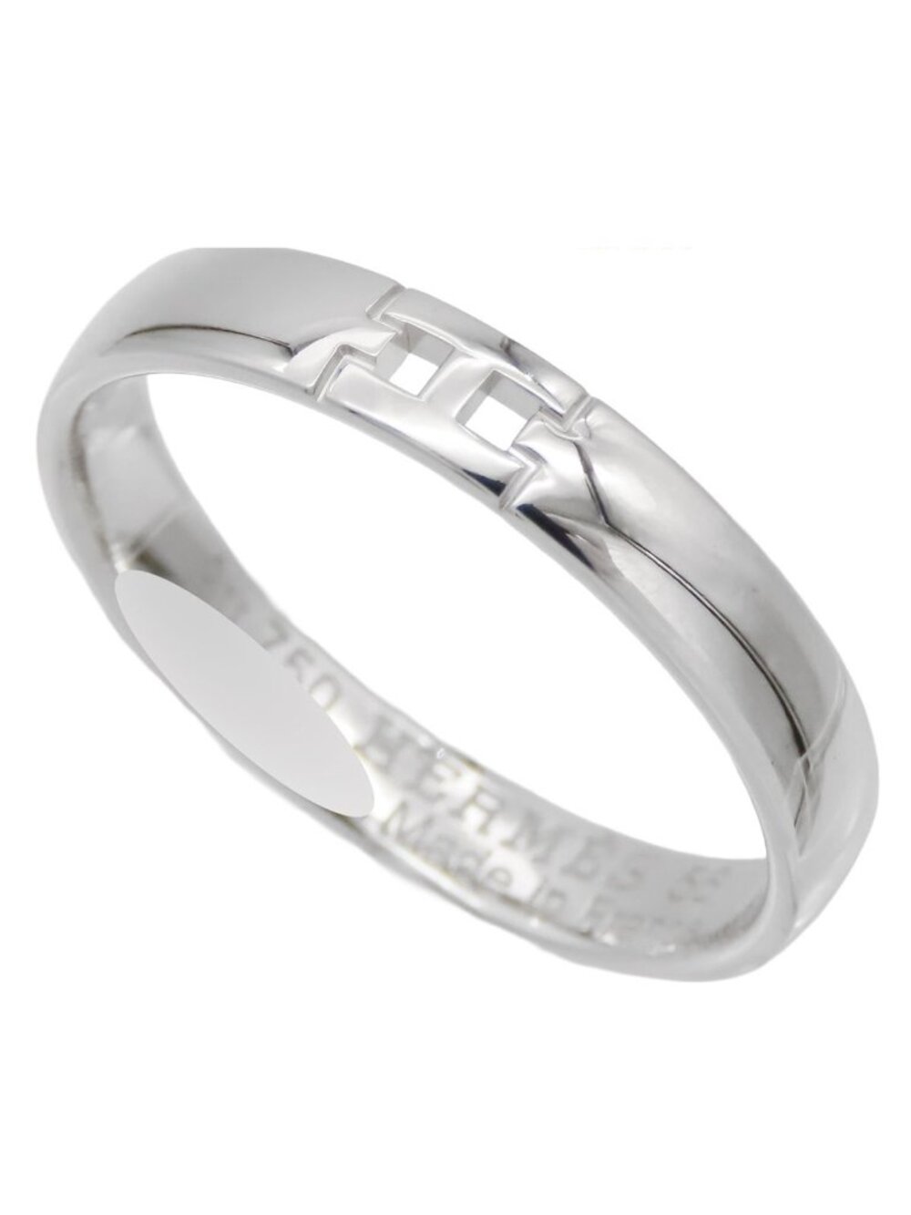Hermes Ever Herakles White Gold 18K Wedding Ring 56
